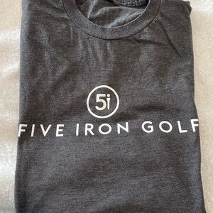 Tultex Dark Gray Tee with White Logo